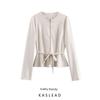 Kaslead New Arrival Women's Clothing Fashion Style Fashion Suede Texture Effect Jacket Outwear 4968201
