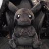 30CM X Fragment Anime Character Dark Pikachu Doll Kawaii Pop Doll Black Pikachu Pillow Birthday Gift Female
