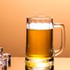 400ml 2pcs Set Craft Beer Glass with Handle Heat Thick Bottomed Beer Glass Party Transparent Drinkware Resistant Tea Water Cup