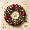 Pearl Painting Christmas Wreath Art Kit DIY Home Decor Painting