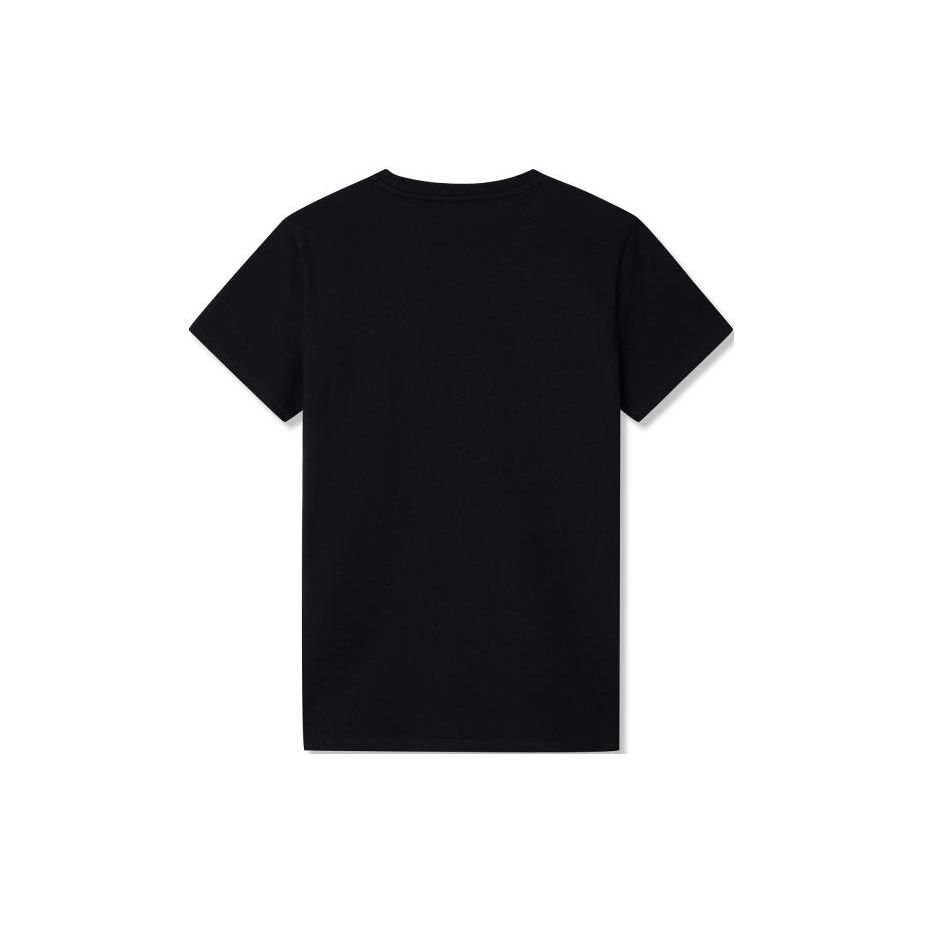 Levis Solid Color Round Neck Simple Pullover Short Sleeve Regular T-Shirt Women T-Shirts Black A9271-0001