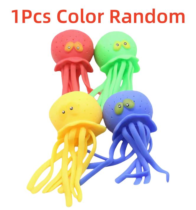 Squeeze Water Octopus Stress Relief Toy Children Bathing Playing With Water Shower Decoration Summer Swimming Gifts For Children