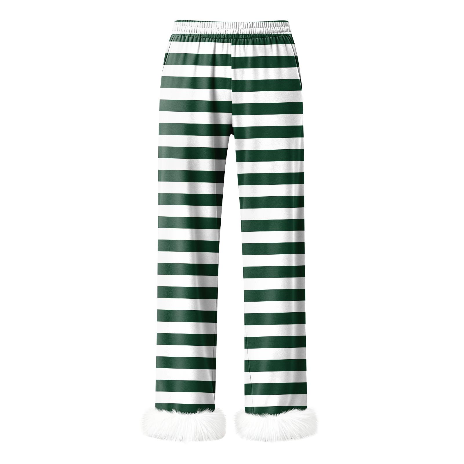 Women s Fashionable Casual Trousers, Striped Print Trouser XXXL