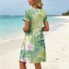 Dresses For Women Short Sleeve O Neck Casual Dresses Waist Maternity Dress With Pockets