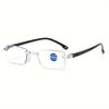 6pcs Ultra-Light Rimless Reading Glasses for Men & Women - HD Presbyopic Readers