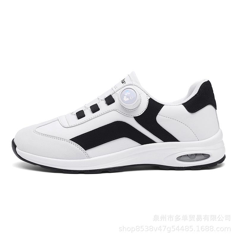 

New low-top air cushion rotating buckle sports shoes outdoor light and comfortable cushioning casual shoes 39 белый