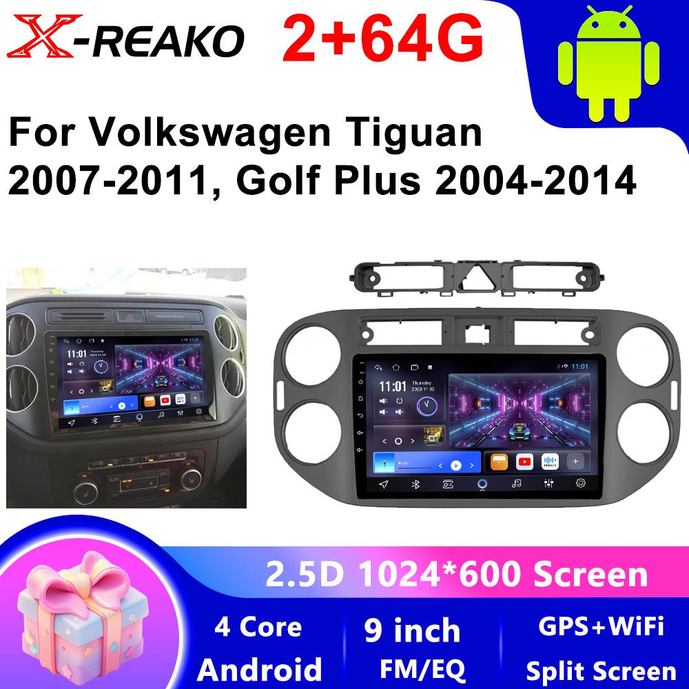 

Автомобильное радио для Volkswagen VW Tiguan 2006 2010 2016 Golf Plus 2004-2014 Wireless Carplay Android Auto Car Stereo Multimedia Player 4 core 2GB+64GB carplay