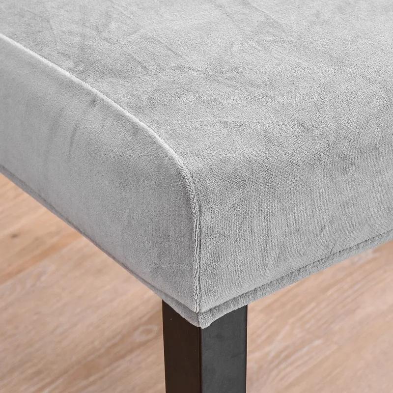 Soft Velvet Dining Chair Cover Universal Long Back Chair Slipcovers Elastic Seat Protector Case for Dining Room Home Decor