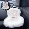 Cute Doll Car Safety Seat Car Air Outlet Decoration for 17cm Labubu Car Interior Decoration Ornament, Car Seat Ornament Doll Sof