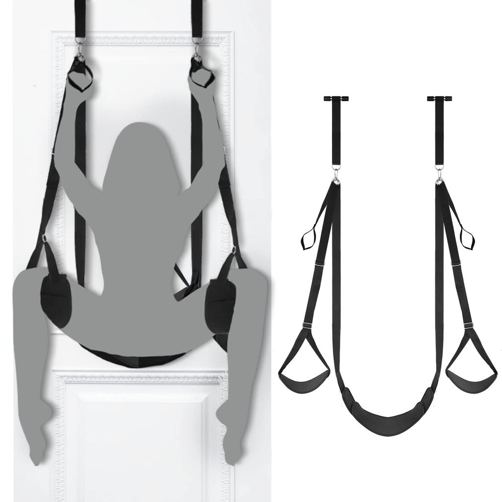 New Door Sex Swing with Seat Bondage Bondage Adjustable Straps Hanging Love Slings for Women Couples SM Adult Sex Game Products