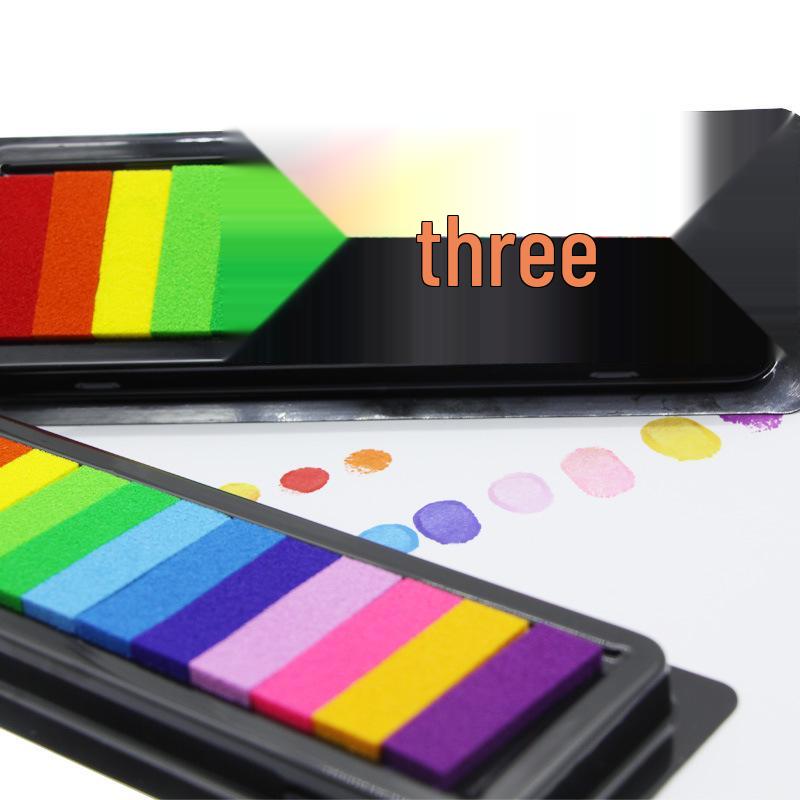 12-Color Fingerprint Doodle Ink Pad for DIY Handcrafts and Stamps
