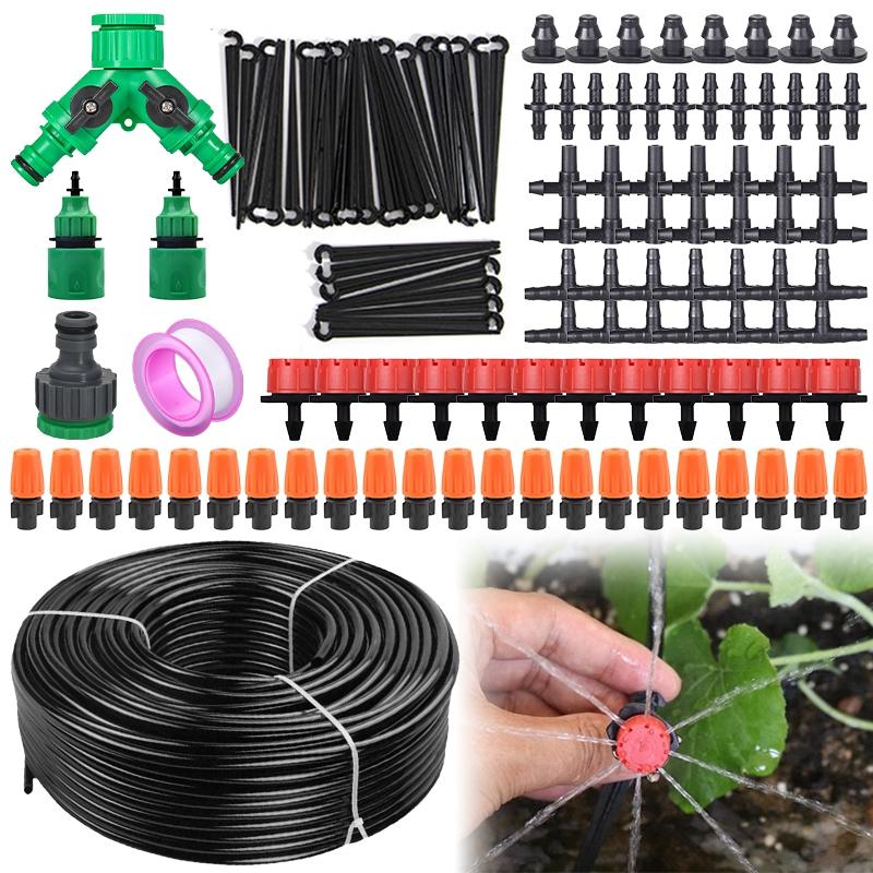 15-30M Drip Watering Irrigation System Self-watering Automatic Drip Irrigation Automatic Watering for Plants Farm Equipment