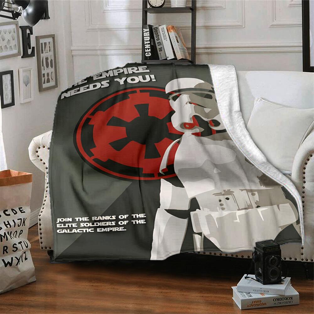 Star Wars Blanket Comfortable Perfect for Sofa Office Bedding Four Seasons Multipurpose Digital Print Ideal Gift for Friends Family Couples Picnic