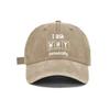 Washed Gray Baseball Cap With Science I Ask WHY Periodically Print Casual Adjustable Dad Hat For Adults