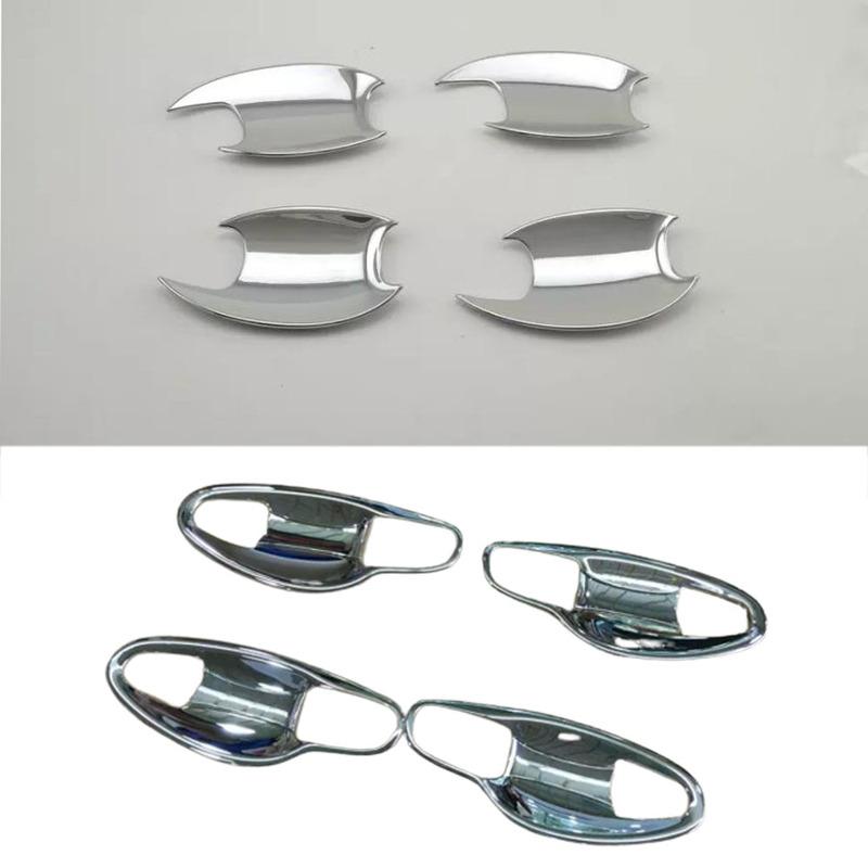 For Kia Sorento L 2015 2016 2017 2018 Car Body Styling Armrest Handrail Trim ABS Chrome Outside Door Bowl Stick Lamp Frame Panel