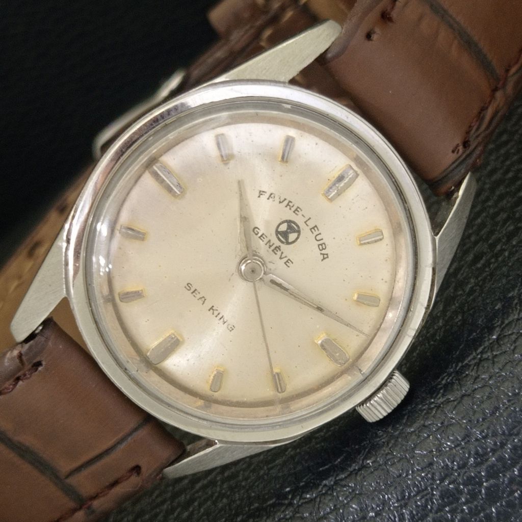 FAVRE LEUBA SEA KING HAND-WINDING 111 SWISS MENS VINTAGE WATCH a703741-1
