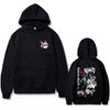 Anime Demon Slayer Cherry Blossom Graphic Hoodie Kamado Nezuko Kamado Tanjirou Pullover Men Women Casual Fleece Hoodies