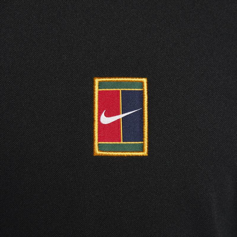 Nike Court Heritage Ritssluiting Fleece Lange Mouwen Jas Heren Jassen Zwart FZ6926-010