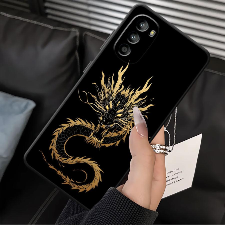 Cool Dragon Case for Motorola Moto G52 G60s G53 G30 G51 G73 Edge 20 Pro 30 Lite G22 Edge40 G50 G71 G32 Phone Cover