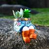 Denim Pants Flower Pot Resin Planter Pot Plant Containers Plant Holder Decor Home Ornament