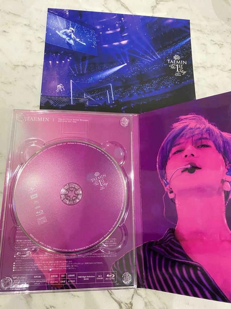 [USED] First Limited Edition Blu-ray TAEMIN 1st THE STAGE