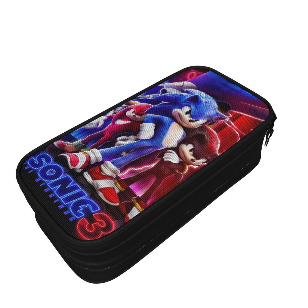 New Shadow The Hedgehog Pencil Cases Pencil Box for Girl Boy Big Capacity Pencil Bags Students School Cosmetic Stationery