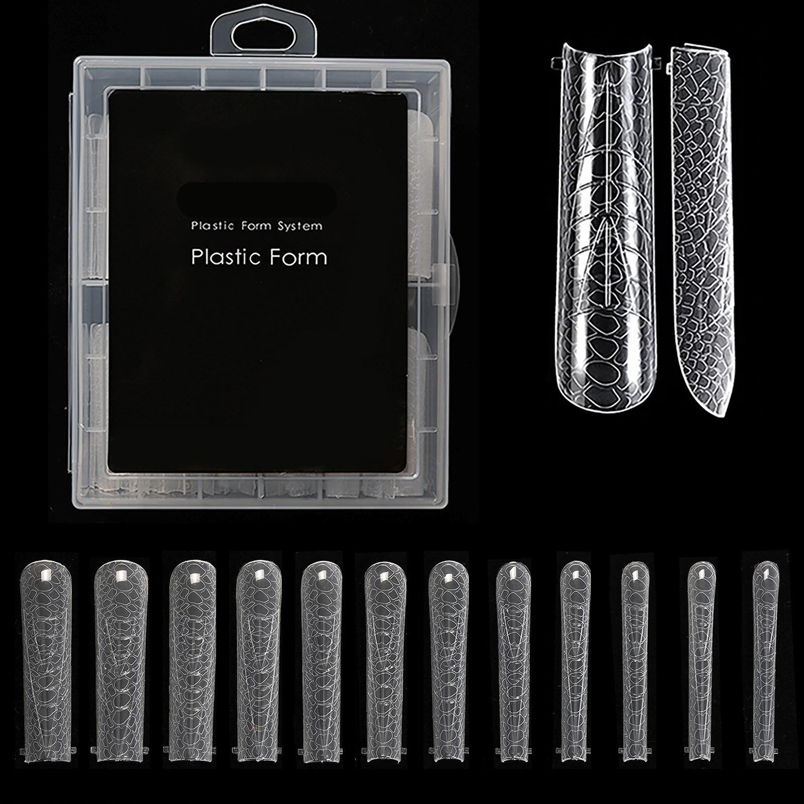 

Двойные формы для ногтей миндалевидной формы для полигеля, формы для ногтей с полным покрытием, 12 размеров, наращивание ногтей, нейл-арт, салонное качество 4