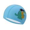 Children's Comfortable Dolphin Swimming Cap - Solid Color PU Coated, Suitable for Boys & Girls.