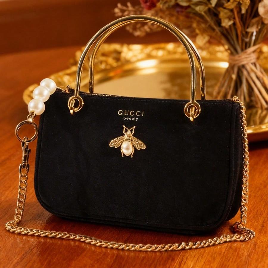 Gucci Luxusní kabelky pro ženy, psaníčko pro ženy s elegantním designem, prostorný úložný prostor na kosmetiku a nezbytnosti, ideální na galavečery a večerní akce