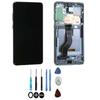 LCD Screen + Touch Digitizer - SAMSUNG - Galaxy S20+ G985F - White - Assembled On Frame - Original