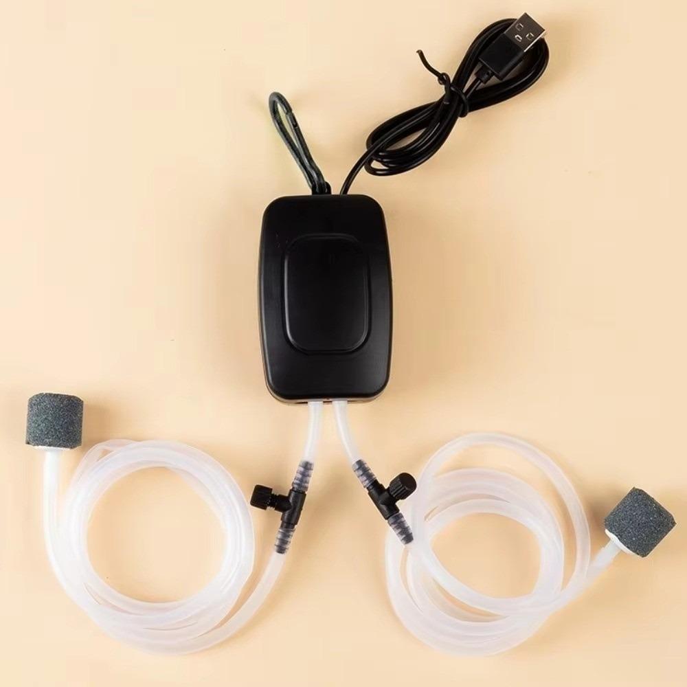 with Air Stone Oxygen Pump USB Aquarium Filter Aquarium Air Pump Kit Fishing Tank Accessories