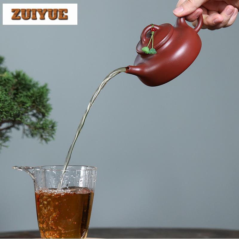 160ml Authentic Yixing Purple Clay Teapots Handmade Hidden Scoop Pot Raw Ore Dahongpao Mud Tea Brewing Kettle Zisha Tea Set Gift