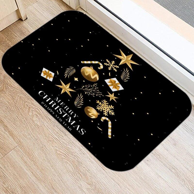 Χαρούμενα Χριστούγεννα και Πρωτοχρονιά διακόσμηση πατάκι πόρτας εισόδου διακόσμηση σπιτιού σαλονιού διάδρομος μπάνιου αντιολισθητικό πατάκι