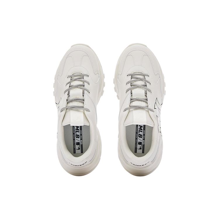 New MLB Big Ball Chunky Low Top Chunky Sneakers Unisex Ivory White 3ASHC104N-50IVS