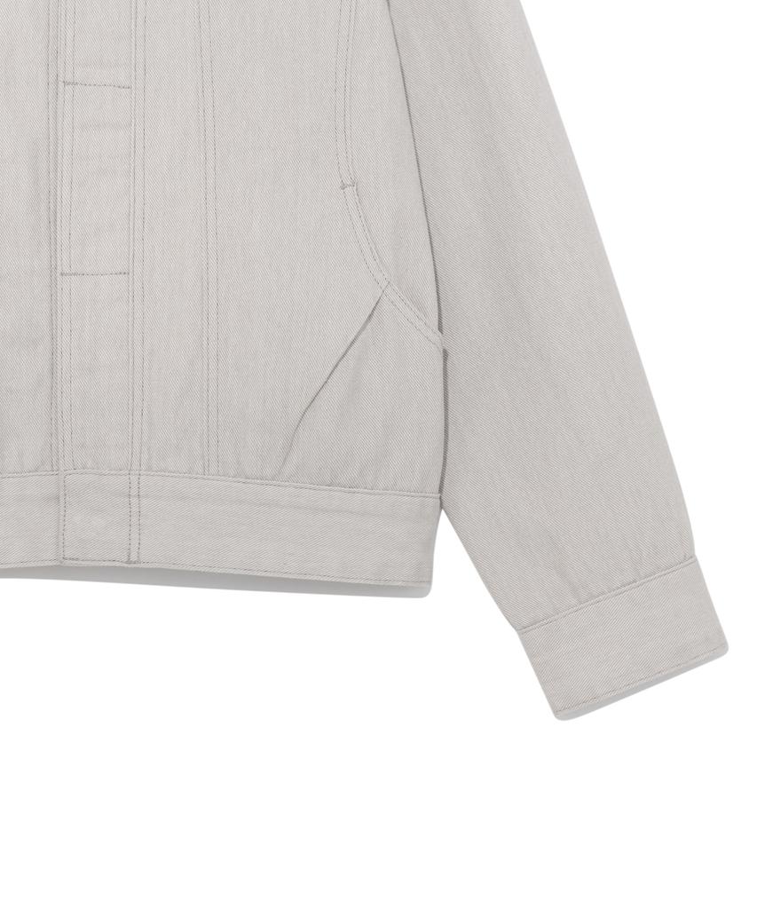 The Coldest Moment Tcm Double-Button Trucker Jacket (Ivory)