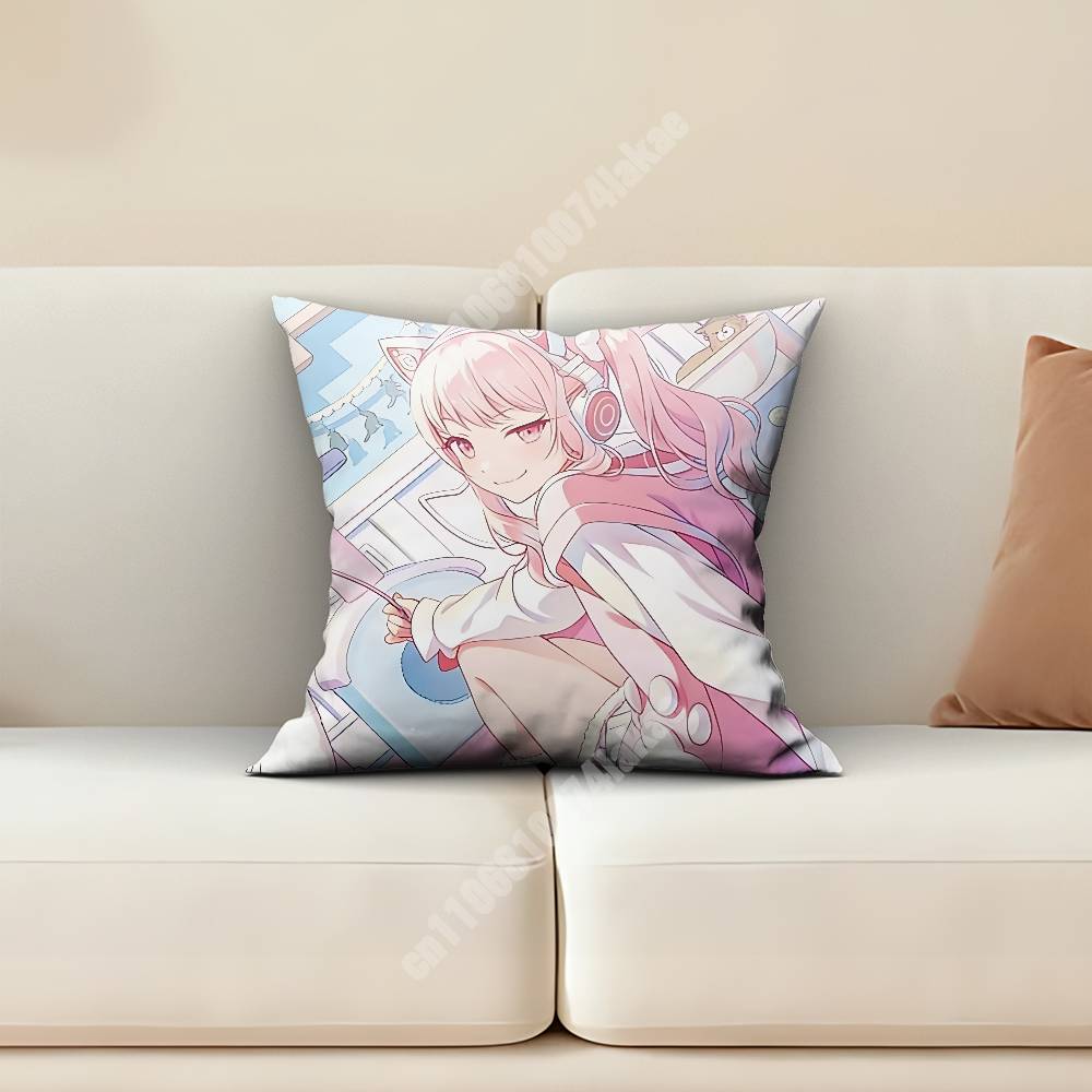 Nightcord  Mizuki Akiyama Sofa Couch Pillow Cover Cushion Case Home Bedroom Decoration