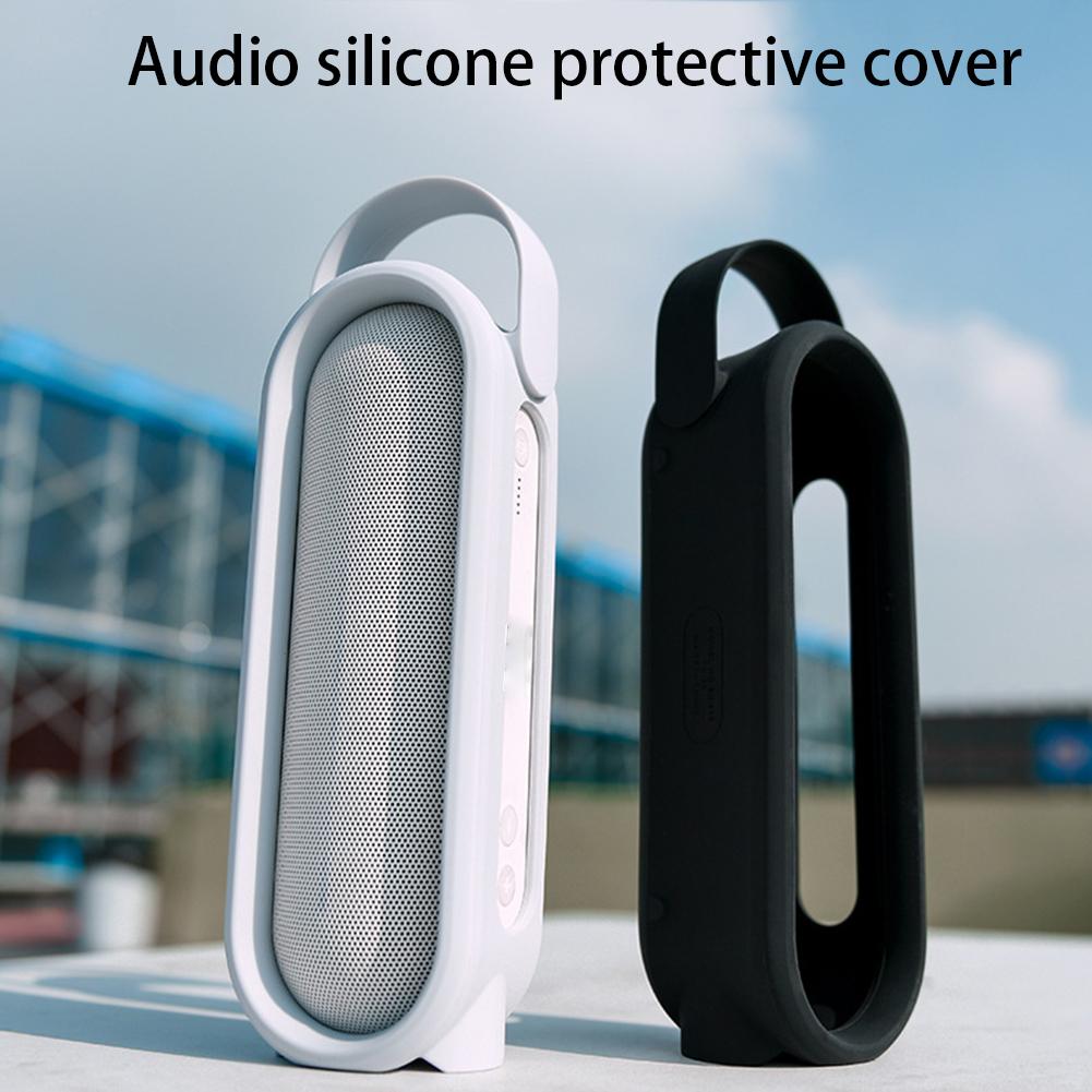 Silicone Case with Handle Audio Holders Shockproof Flexible Carrying Case Anti-Scratch for Beats Pill+ Portable Wireless Speaker