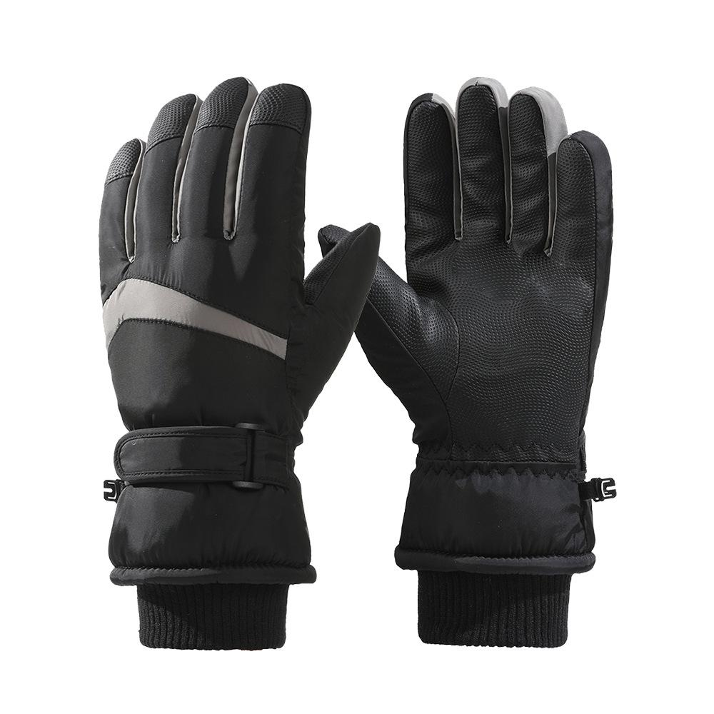 Ski Gloves for Men and Women In Winter Plus Velvet Thickened Waterproof Windproof Cold Warm Riding Electric Bike Touch Screen Gloves