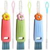 3 In 1 Cup Lid Cleaning Brush, Crevice Cleaner Brush Set for Water Bottle, Multifunctional Portable Straw Cleaner for Cup Lid Gap 3Pack