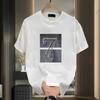 Summer Men Women Round Neck Short Sleeve Print T Shirt Breathable Sport Tops
