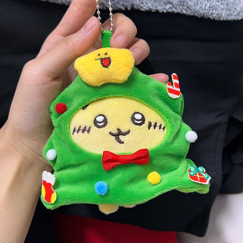 

Рождественский брелок с плюшевой игрушкой Чиикава, мягкая кукла-подвеска Loopy Usagi, брелок для ключей от машины, рюкзак, сумка, декор для детей, подарок