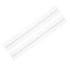 10Pcs Binding Spines Spirals Coils Combs 30 Holes Plastic Strip for Loose Leaf 1Celsius2in Diameter