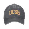 ucsb - college font Baseball Cap Hat Unisex Sunscreen Unisex Women's