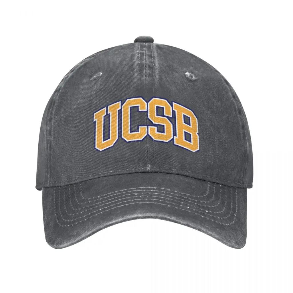 ucsb - college font Baseball Cap Hat Unisex Sunscreen Unisex Women's