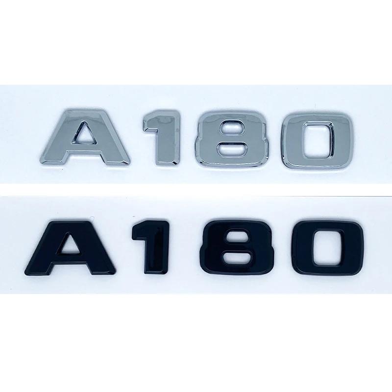 3D Letters A180 A200 A220 A250 A260 A180d A220d 4Matic ABS Emblem for Mercedes Benz A Car Trunk Rear Logo Sticker RK1