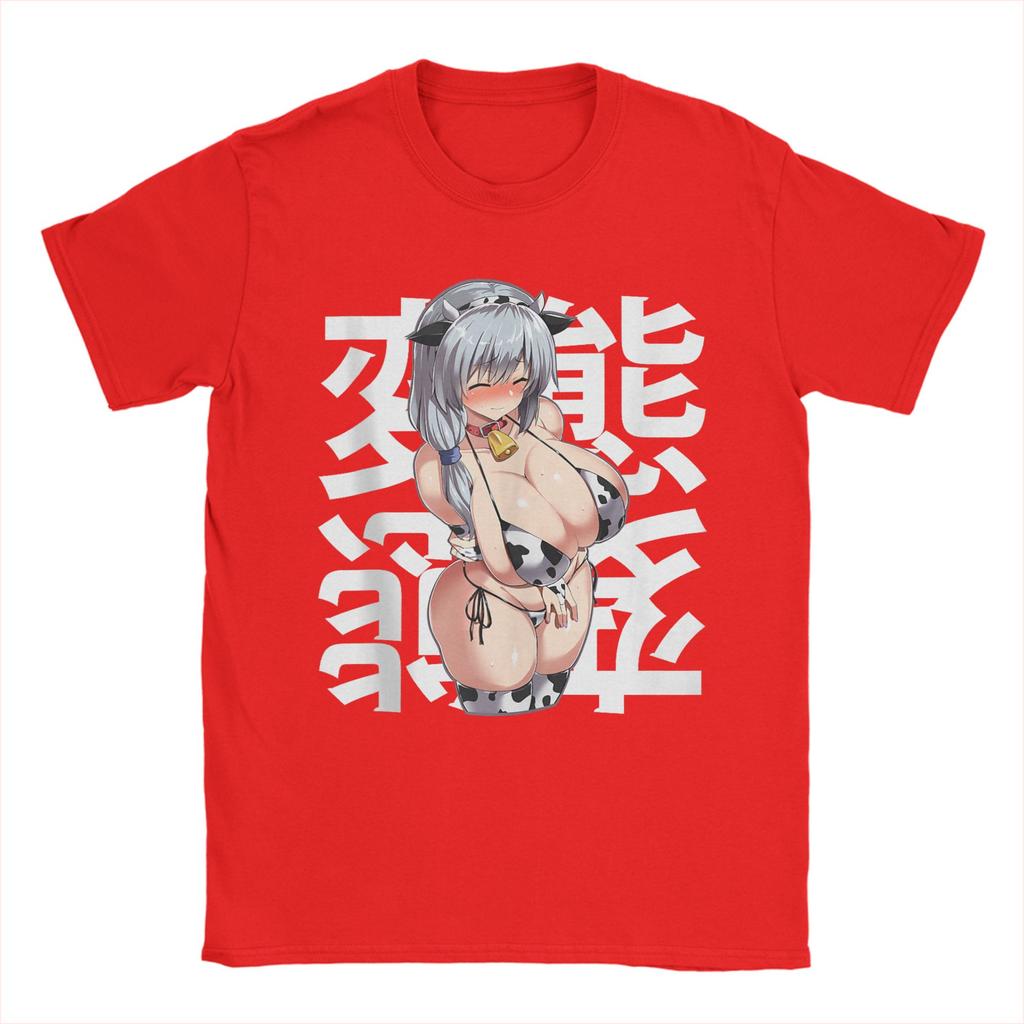 Men TShirts Anime Lewd Hudairy Hucow Hufarmers Mommy Waifu Otaku Fun 100 Cotton Tees Short Sleeve  T Shirts O Neck Tops 6XL