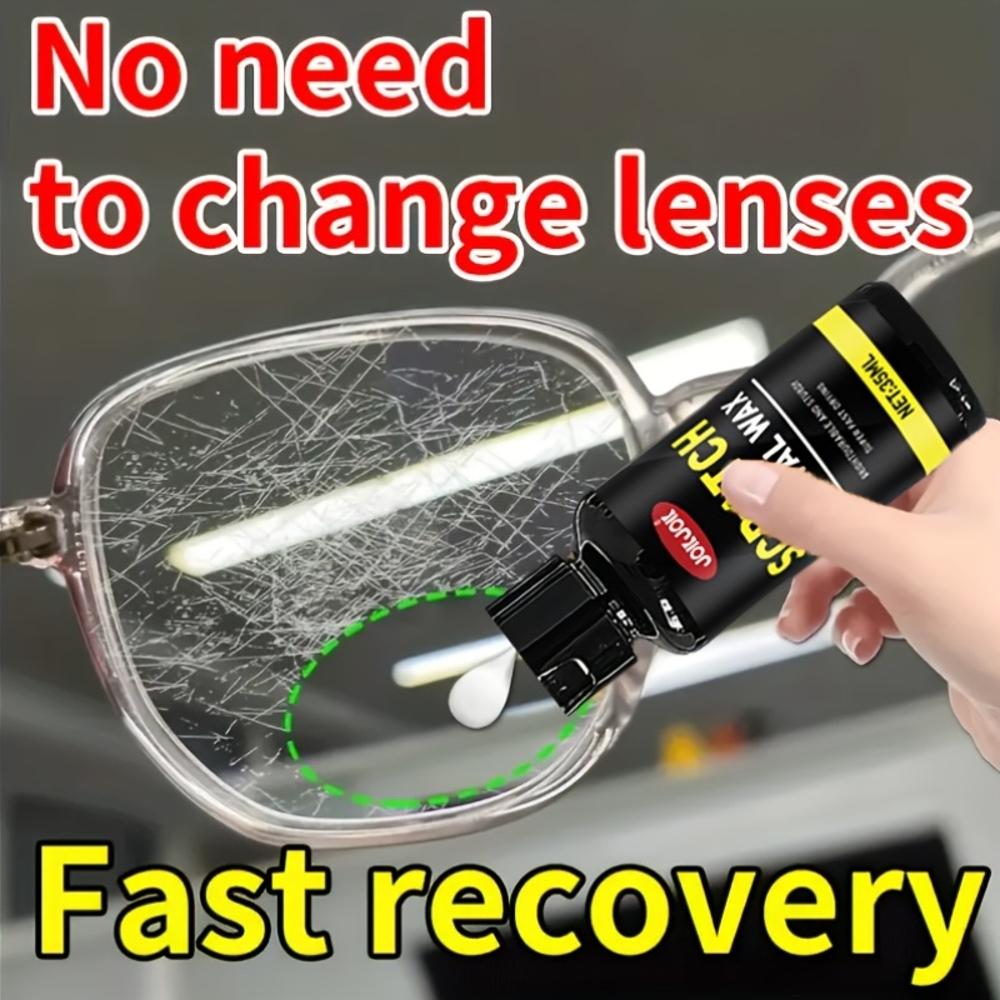 Glasses Scratch Repair Cream - Fast-Acting, Non-Toxic Scratch Remover for Lenses, Headlights, Windshields & More - Safe & Effect