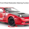1:32 RX-7 MX-5 Toy Car Model Alloy Body Sound Light Pull Back Shock Absorption Simulation Models Decorations Gifts for Child