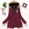 Giacca da donna in cotone spessa con cappuccio, stile coreano, Autunno/Inverno 2025