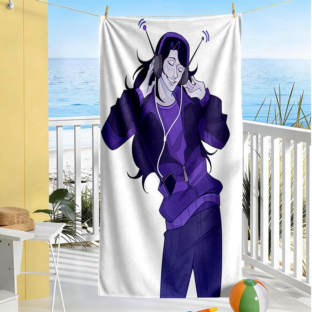 Incredibox Beach Towel Super Soft Microfiber Quickdry Fabric Comfortable Lightweight Suitable for Swimming, Gym, Camping, Yoga Vacation